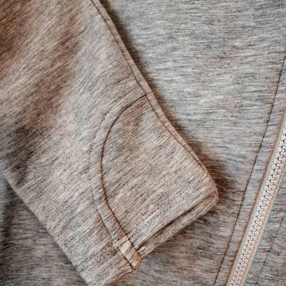 ATHLETA SOFTTECH MOTO JACKET WOOL BLEND women's Small Front Zip Sweater Sz Small - Picture 6 of 11